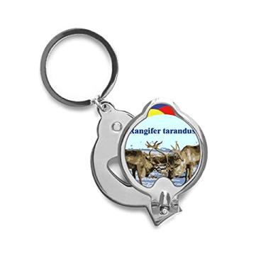 Imagem de Canis Lupus Arctos Cortador de unhas em aço inoxidável para presente Art Deco branco