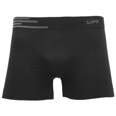 Imagem de Cueca Boxer Lupo Microfibra Preta - Masculino