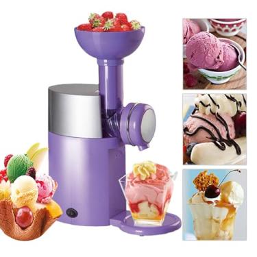 Imagem de Máquina De Sorvete, Máquina Automática Doméstica De Sobremesas De Frutas Congeladas, Sorveteira De Frutas, Máquina De Milkshake Caseiro DIY, Mini Máquina De Lama,Purple