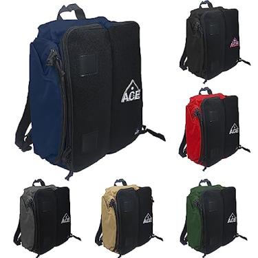 Imagem de Mochila ACE PRO Cornhole com patch ACE – comporta até seis conjuntos de bolsas Cornhole (até 24 bolsas), Azul, 13 x 11 x 2 inches, Mochila