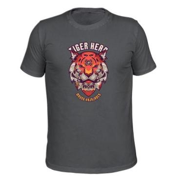 Imagem de Camiseta Plus Size 100% Algodão Malha 30.1 Tiger Hear - Surprass