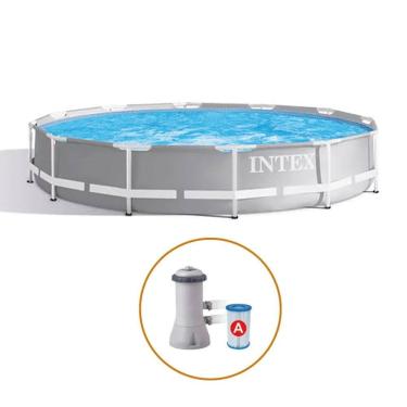Imagem de Piscina Intex 6.503 Litros Prism Estrutural Armação Bomba Filtrante