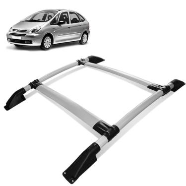 Imagem de Rack de Teto Bagageiro Picasso 2000 a 2012 Tubolar Prata