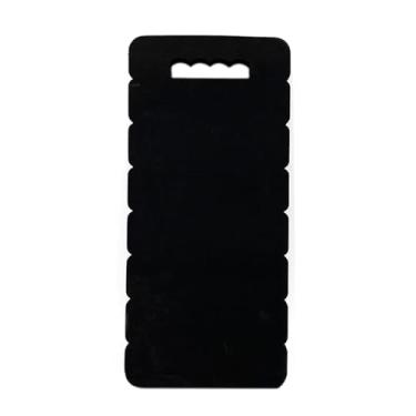 Imagem de Ioensy Joelheira de jardim almofada de joelho material eva alça embutida à prova d'água multifuncional para banho de bebê leve, 100g Preto 46x21x2cm