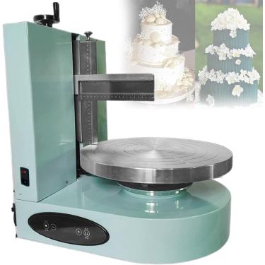Imagem de Máquina automática de cobertura de bolo de 4-12 polegadas, creme de bolo redondo, espalhador de revestimento, máquina de enchimento de creme de pão para bolo, espalhador de decoração de bolo