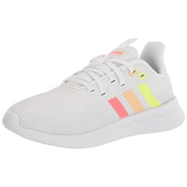 Imagem de adidas Tênis de Corrida Puremotion Feminino, Branco/Semi Turbo/Pulse Amber, 11