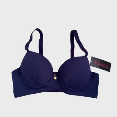 Imagem de Sutiã Dani Reforçado com Bojo DMauli, Azul marinho, 44