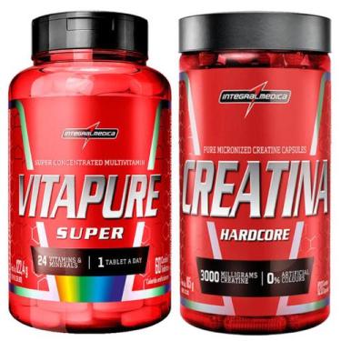 Imagem de Multivitaminico 60 Tabs + Creatina 120 Caps Integralmedica