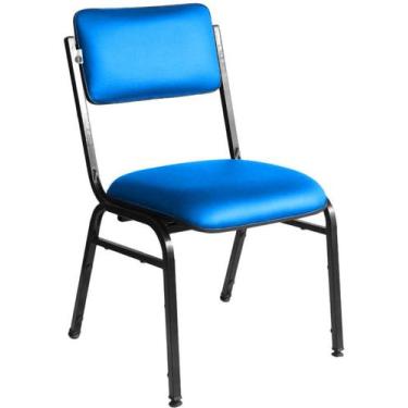 Imagem de Cadeira Empilhável para Auditórios Linha Hotel Smart Azul - Design Off