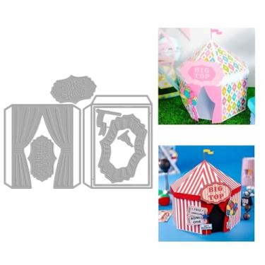 Imagem de The 3D Big Top Cutting Dies Holiday Decor Scrapbooking para fazer papel, molduras, cartões, artesanato