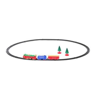 Imagem de Trem natalino locomotiva decorativo com vagao 17pçs - Wincy