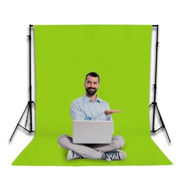 Imagem de Mont Malhas, Tecido Chroma Key Verde Limão Fundo Infinito Estudio Youtuber 1,90 X 5,00 Mts