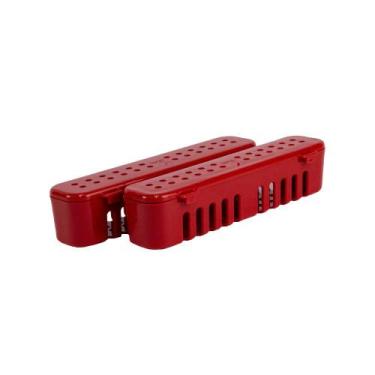 Imagem de Estojo para Esterilização Instrumentais em Autoclave Pequeno Vermelho 