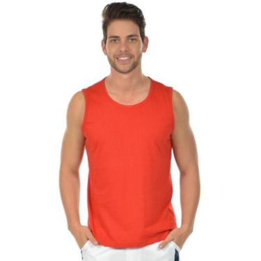 Imagem de Regata Masculina Machão Algodão Premium - Vesttuario, Vermelho, G