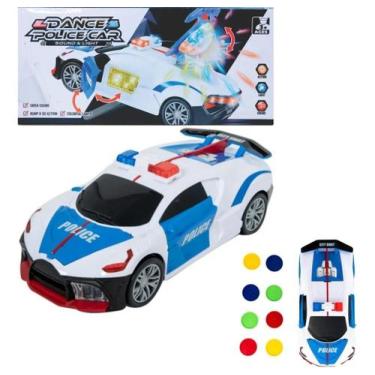 Imagem de Carrinho Polícia Lança Disco, Globo Luz, Som, Sirene E Led Movimentos 