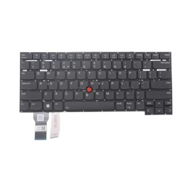 Imagem de Novo teclado de substituição para Lenovo Thinkpad T14s Gen 2 P1 Gen 4 Gen 5 X1 Extreme 4ª geração 5ª geração retroiluminado EUA