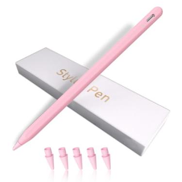 Imagem de iPad Pencil para 9ª e 10ª geração, caneta Stylus de carga rápida para rejeição da palma e sensibilidade de inclinação, compatível com iPad Pro 11/32.8 cm, Mini 5/6, iPad 6/7/8/9/10, Air 3/4/5 (PK)