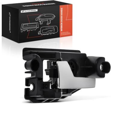 Imagem de A-Premium Maçaneta interna traseira esquerda do lado do motorista compatível com Ford Taurus X 2008 2009, alavanca cromada, substituição # 8F9Z7421819A