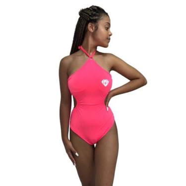 Imagem de Body Maiô Com Bojo Estampas Refletiva Gringas Model, Rosa, Chiclete, U