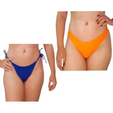 Imagem de Kit com calcinha biquini fio dental e calcinha biquíni  asa delta - DE