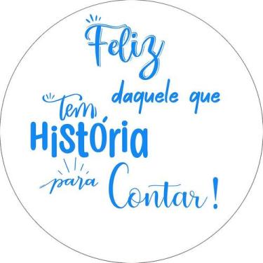 Imagem de Painel De Festa Redondo 1,50x1,50 - Feliz Aniversário Que tem História