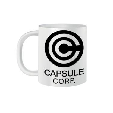 Imagem de Caneca de Porcelana Goku e Bulma Corporação Capsula 325mL - VilelaGG