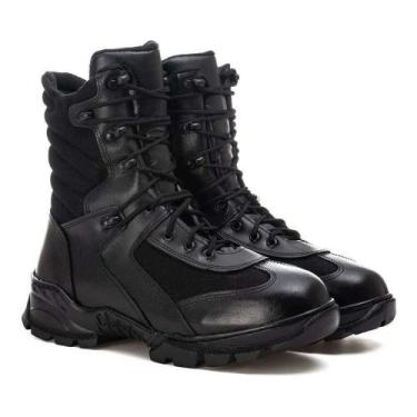 Imagem de Bota Coturno Militar Masculina Cano Médio Couro Conforto - Fulgore, Pr