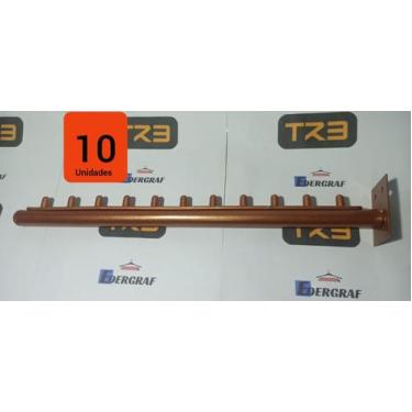 Imagem de Expositor Rt Arara Reto Cabideiro Parede - Rose - TR3, 10 unidades