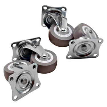 Imagem de 4 Rodas Rodizio Giratório Bancada Carrinho Mesa Moveis - Monaliza, Gir