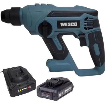 Imagem de Martelete Plus 18V 1,3J com Bateria e Carregador Bivolt WESCO - 001010