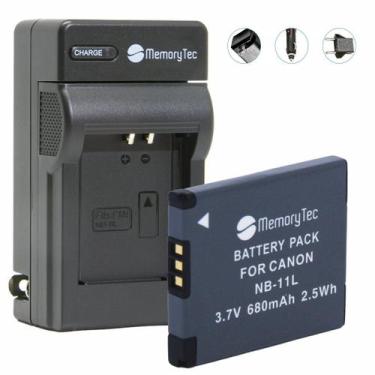 Imagem de Bateria NB-11L + Carregador para câmera digital e filmadora Canon Powe