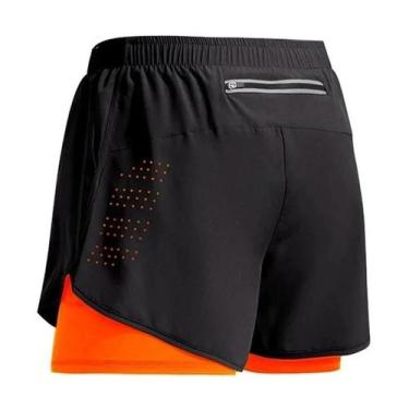 Imagem de Calções de Corrida Masculinos - Dupla Camada, Secagem Rápida para Fitn