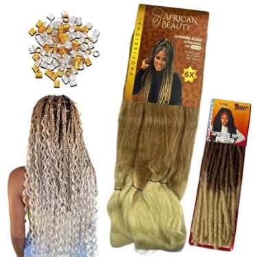 Imagem de Kit Tranças Gypsy 1 Cabelo Jumbo + 1 Nina African Beauty, MEL COM LOIR