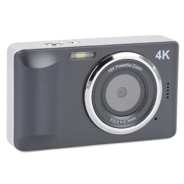 Imagem de Câmera Digital 4K, Filmadora de Vídeo Com Zoom Digital de 64MP e 18X, Foco Automático Com Tela de 2,8 Polegadas, Câmera Compacta de Viagem Pequena Recarregável para Fotografia