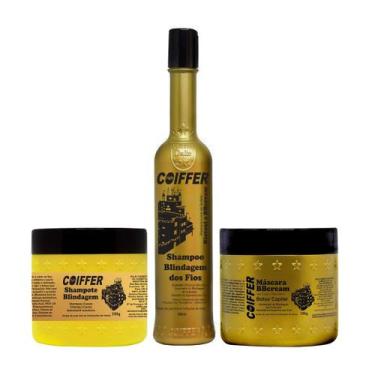 Imagem de Kit Blindagem Dos Fios Coiffer Cabelos Lisos Linha Home Care