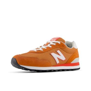 Imagem de New Balance Tênis masculino 515 V3 Classic, Alfa laranja/branco, 10 Wide