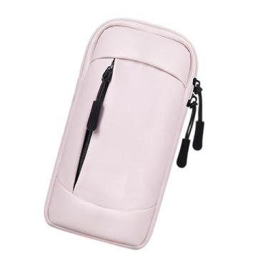 Imagem de Deevoka Braçadeira esportiva, bolsa para braço para smartphone, capa para braço de corrida, bolsa para suporte de telefone para viagens, Rosa