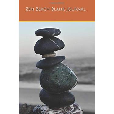 Imagem de Zen Beach Blank Journal: Zen Black Rocks Beach Art Lined Blank Diary for Spiritual Relaxing Dream Journaling, Tracking Memories, Taking Notes and Writing Ideas - 8x10 in, 200 Lined Journal Pages