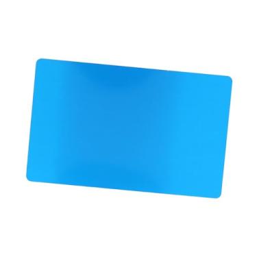 Imagem de Cartões de Visita de Liga de Alumínio, 50 Unidades, 5 Cores, Cartões de Nome Lisos de Metal Gravado a, Leves e Nunca Enferrujam, Adequados para Diversas Demandas, Feitos de (Azul)
