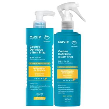 Imagem de Gel Creme Fixador e Day After Umidificador Max Curl Mavie
