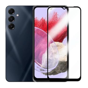 Imagem de Película de Vidro Compatível Samsung Galaxy M34 Proteção Total da Tela Borda Preta