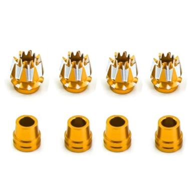 Imagem de 2pcs Alloy M3 Transmitter Rocker Stick Ends for Frsky X7 Flysky I6S I6 I6X Jumper T18 T16 Futaba Spektrum DX6 DX7S DX8 Taranis X9D RadioLink RC Multicopter Quadcopter(Yellow)