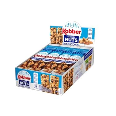 Imagem de Barra De Cereal Kobber Classic Nuts Caixa Com 12un Barrinha Sem Glúten Zero Lactose Baixo Sódio (300g, Nuts Tradicional)