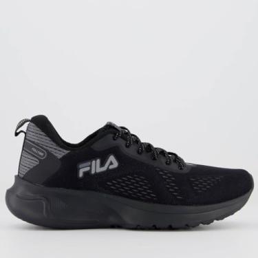 Imagem de Tênis Fila Fulltime, Preto, Grafite e Cinza, Tamanho 39