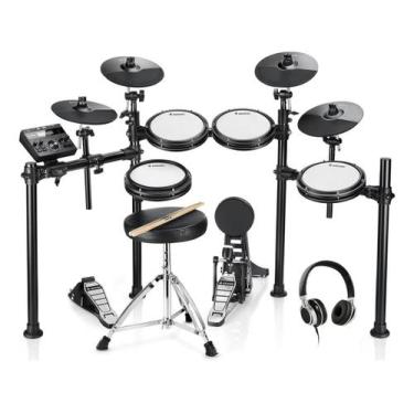 Imagem de Bateria eletrônica 8 pads com fone e baquetas donner ded200