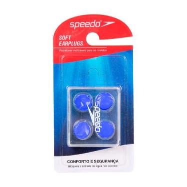 Imagem de Protetores Auriculares Speedo Soft Earplugs Azul, Azul, Único