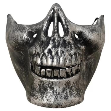 Imagem de Meia Máscara Esqueleto Para Halloween Abrakadabra Fantasias