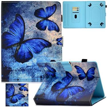 Imagem de Capa universal para tablet de 7,5 a 8,5 polegadas, capa com suporte para cartão de couro PU Artyond para iPad Mini1/2/3/4, Fire HD 8, Galaxy Tab E/Tab A 8.0 e outros Android de 7,5 a 8,5 polegadas
