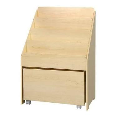 Imagem de Expositor De Livros Com Baú Bob 100% Mdf (livros Brinquedos)