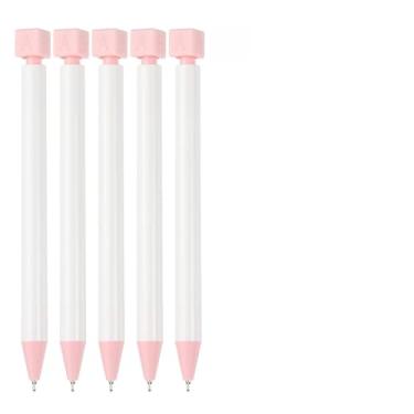 Imagem de PATIKIL 6 canetas esferográficas engraçadas, caneta de escrita interessante de 0,5 mm, canetas pretas de tinta gel, respostas fofas, perguntas, escolha a descompressão de rotação ABCD para presente